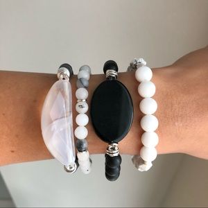 My handmade bracelet stack